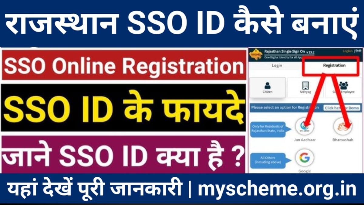 SSO ID Kaise Banaye 2024: मोबाइल से नई राजस्थान एसएसओ आईडी बनाएं सिर्फ 2 मिनट में, Rajasthan SSO ID Portail, My Scheme, PM modi yojana